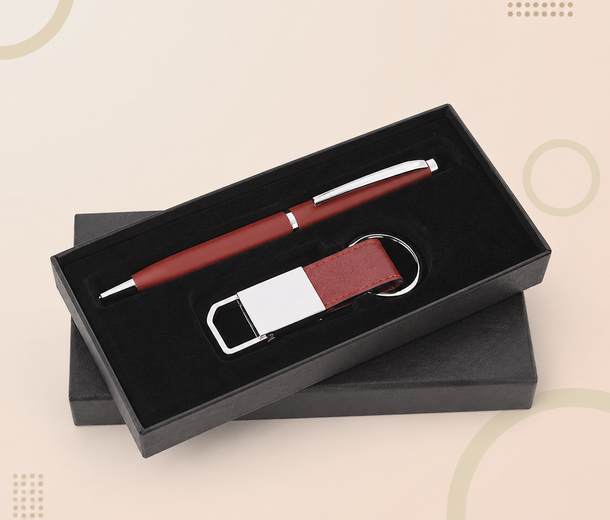 2 in 1 Diary Pen & Keychain Set