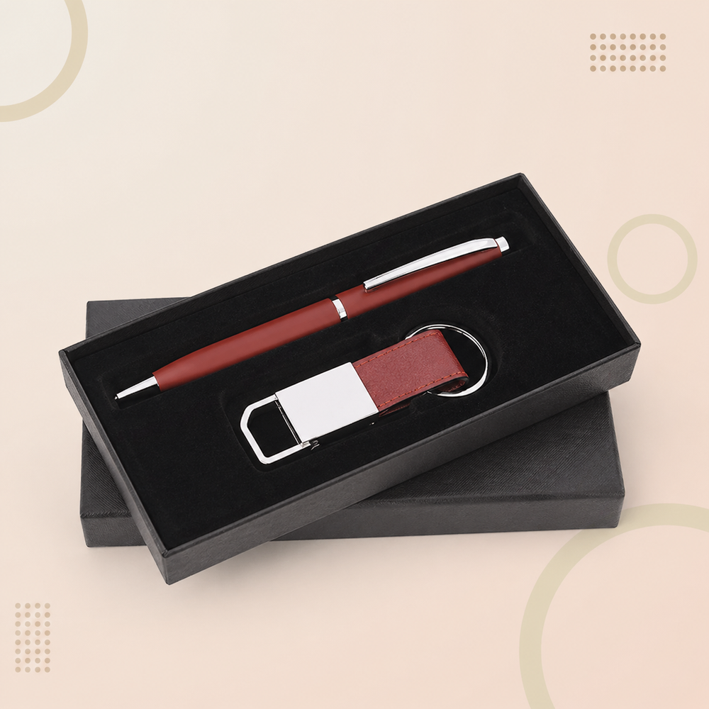 2 in 1 Diary Pen & Keychain Set