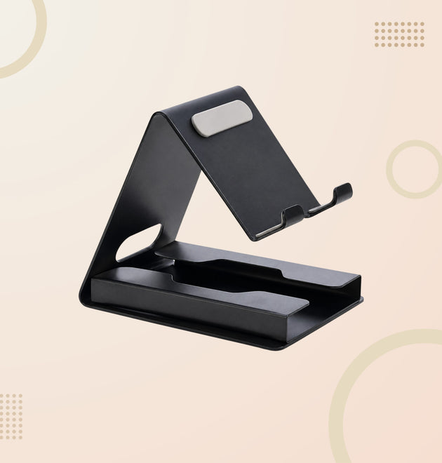 Metal Mobile Stand with Visiting Card Holder