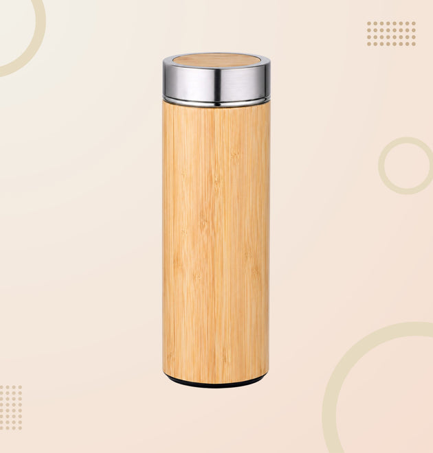 Eco-Friendly Bamboo Stainless Steel Water Bottle