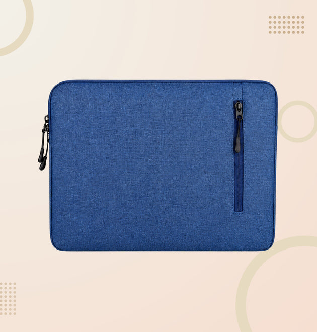 Premium Grey Laptop Sleeve Case – Slim Protective Notebook Cover with Zipper Pocket