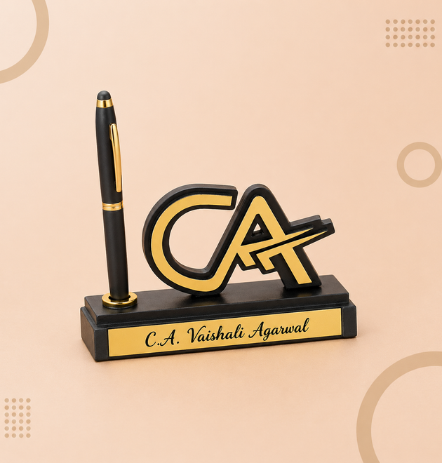 premium Chartered Accountant Desk Nameplate