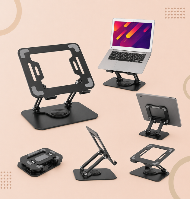360' Rotating Metal Laptop Stand