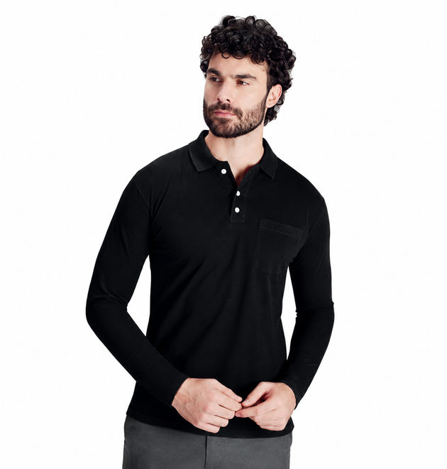 Executive Full Sleeve Polo Collar T-Shirt