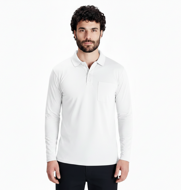 Mars Cotton Full Sleeve Polo Neck T-Shirt