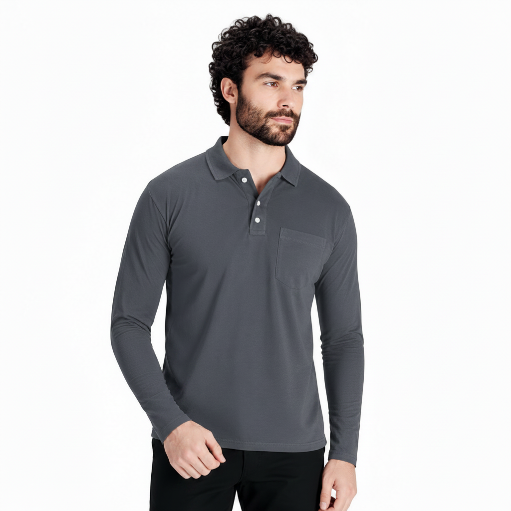 Mars Premium Full Sleeve Polo T-Shirt