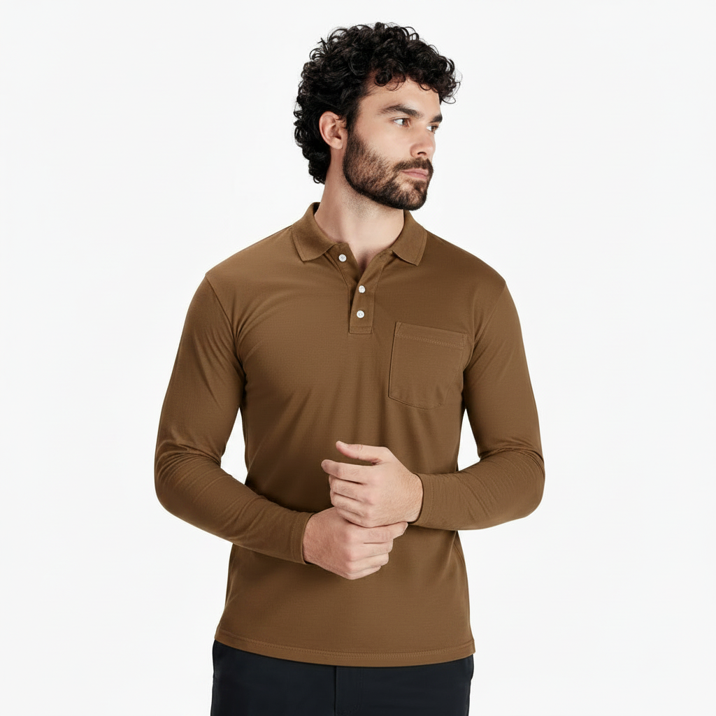 High Quality Full Sleeve Cotton Polo Shirt
