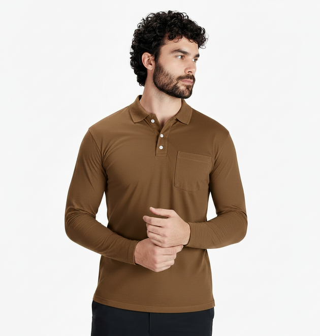 High Quality Full Sleeve Cotton Polo Shirt