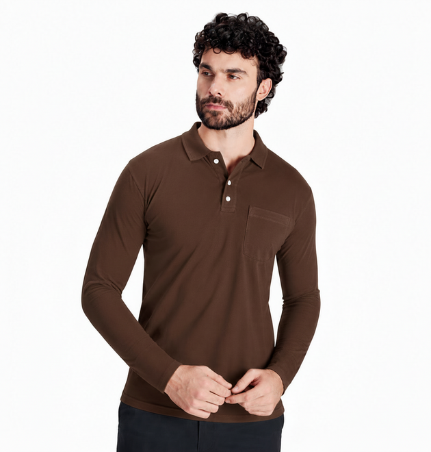 High Quality Full Sleeve Cotton Polo Shirt