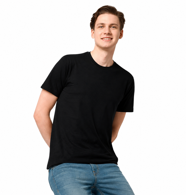 Gemini Classic Crew Neck Cotton T-Shirt