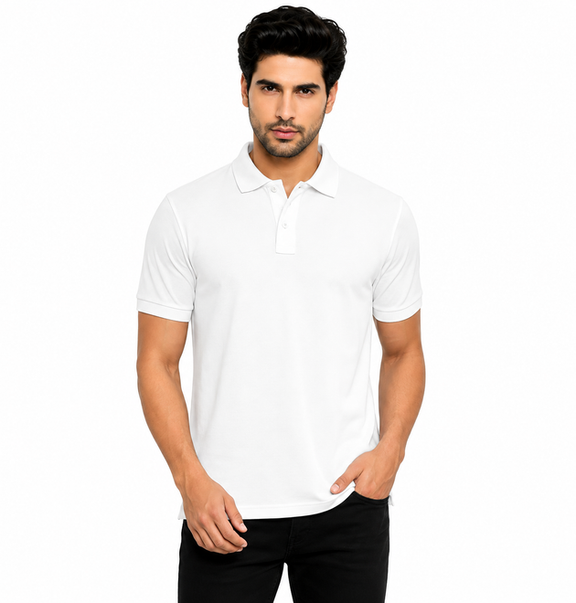 Titan Cotton Polo Neck T-Shirt