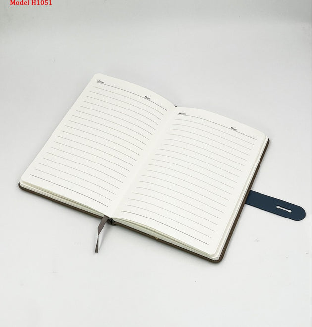 A5 PU Leather Notebook Diary with Silicone Lock & Logo Branding
