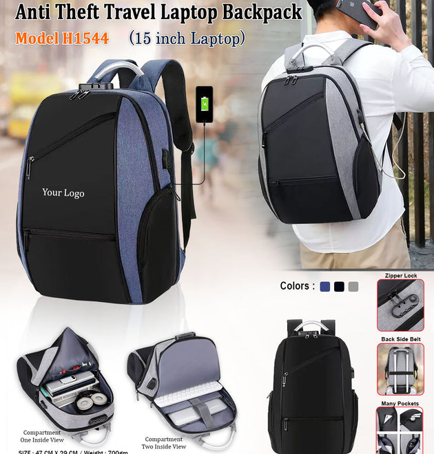 Anti Theft Laptop Backpack