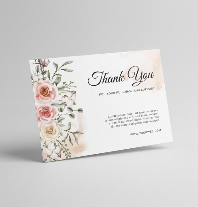 Professional Thank You Card