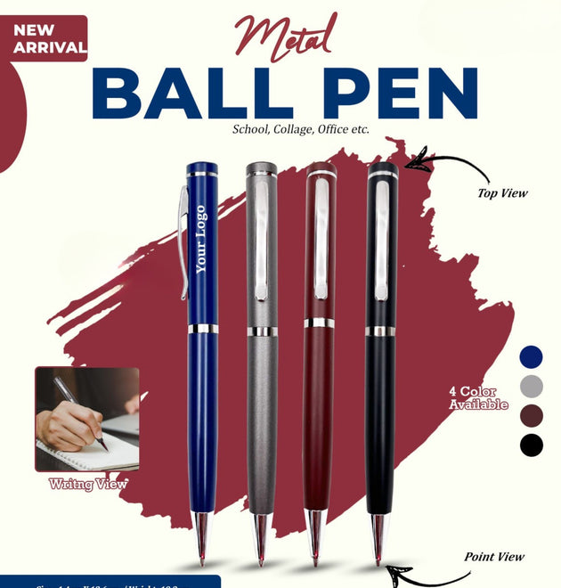 High Quality Metal Ball Pen for Office Use